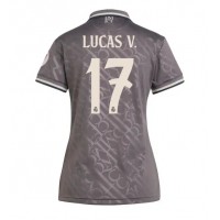 Camisa de time de futebol Real Madrid Lucas Vazquez #17 Replicas 3º Equipamento Feminina 2024-25 Manga Curta